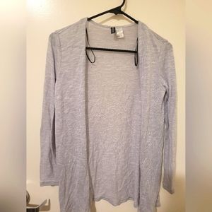 small grey cardigan thin
